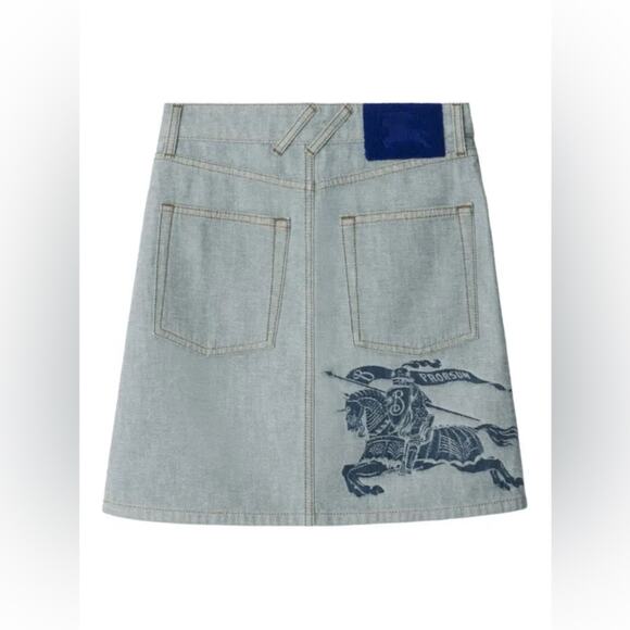Burberry EKD-jacquard denim skirt - Picture 1 of 7